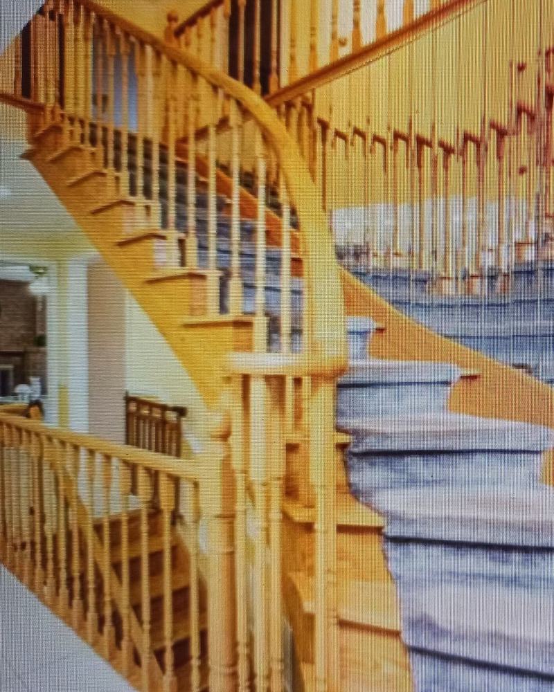 Before: 1970s staircase, modernized, Irvine